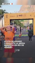 El maratonista boliviano Héctor Garibay le dio otra alegría al país
