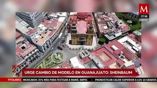 Claudia Sheinbaum acusa que el gobierno de Guanajuato no atiende a la población