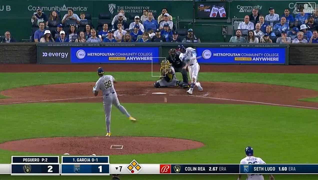 ¡Maikel García conecta hit impulsor de 2 carreras contra Milwaukee!