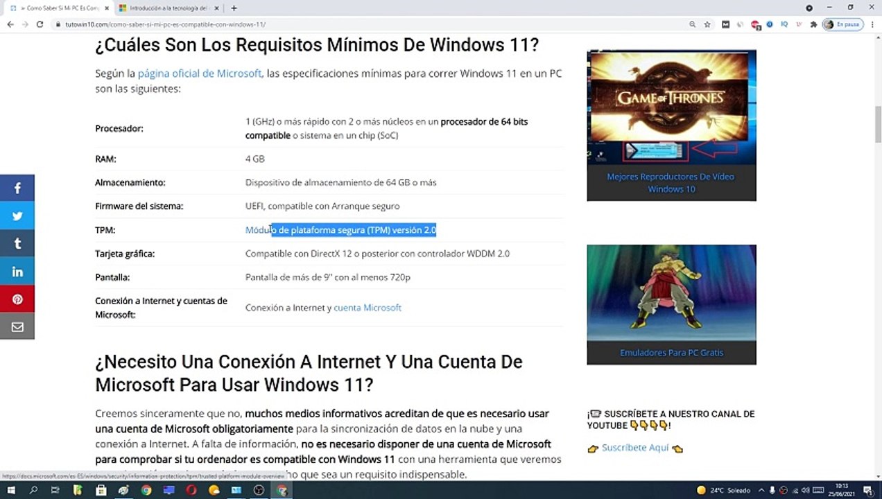  Como SABER SI MI PC ES COMPATIBLE con WINDOWS 11 FÁCIL y RÁPIDO