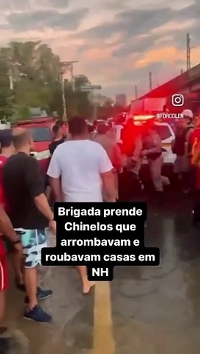 Homens presos por SAQUEAR CASAS que precisaram ser abandonadas no RS