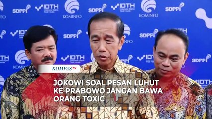 Kata Jokowi Soal Luhut Pesan ke Prabowo Tak Bawa Orang Toxic di Kabinet Pemerintahan
