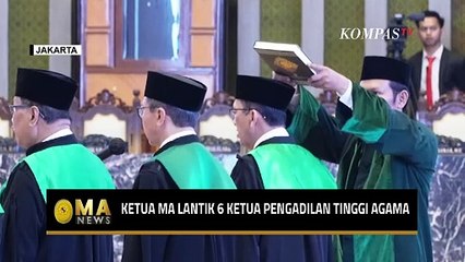 Скачать видео: Pelantikan dan Pengambilan Sumpah Jabatan 6 Ketua Pengadilan Tinggi Agama - MA NEWS