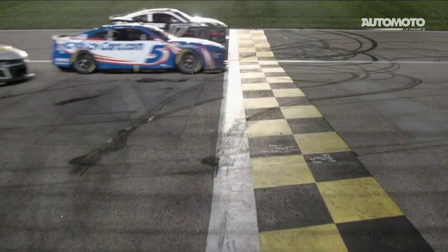 NASCAR Cup Series 2024 Kansas Race Closest Finish Larson Buescher 0.001 French Commentary