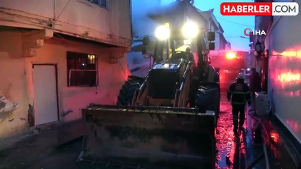 Amasya'da tarihi konakta çıkan yangın söndürüldü