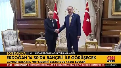 Son dakika... Cumhurbaşkanı Erdoğan, Bahçeli görüşmesi başladı