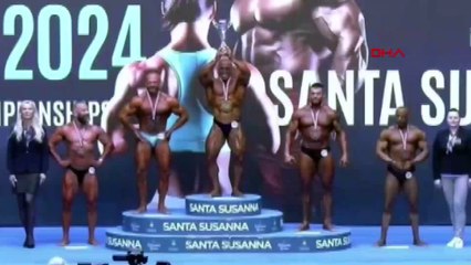 Zabıta amiri olarak görev yapan Gökçe, vücut geliştirmede Avrupa Şampiyonu oldu