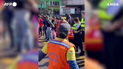 Brasile, cavallo bloccato sul tetto di una casa