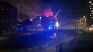 Fire in Villiers Street, Sunderland