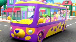 Wheels On The Bus, Street Vehicles and Kids Rhymes