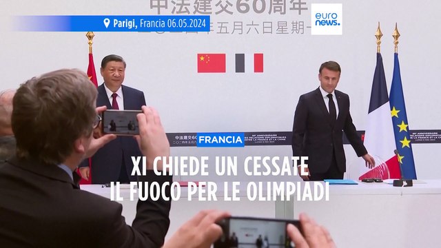 Xi sostiene tregua olimpica dei conflitti proposta da Macron, il presidente cinese in Serbia