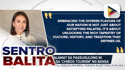 DOT, nagpasalamat sa pagsusulong ni PBBM sa ‘Chibog Tourism’ ng bansa
