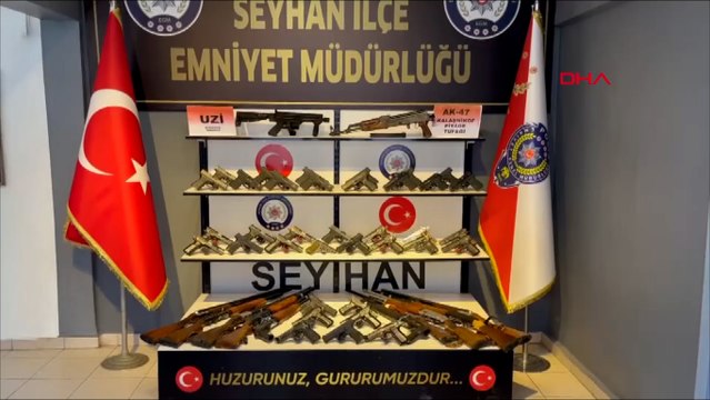 Adana’da 61 ruhsatsız silah ele geçirildi; 14 tutuklama