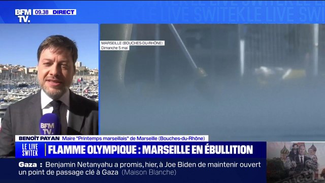 Benoît Payan (maire de Marseille) sur l'arrivée de la flamme olympique: C'est l'histoire olympique de Marseille qui va s'écrire demain