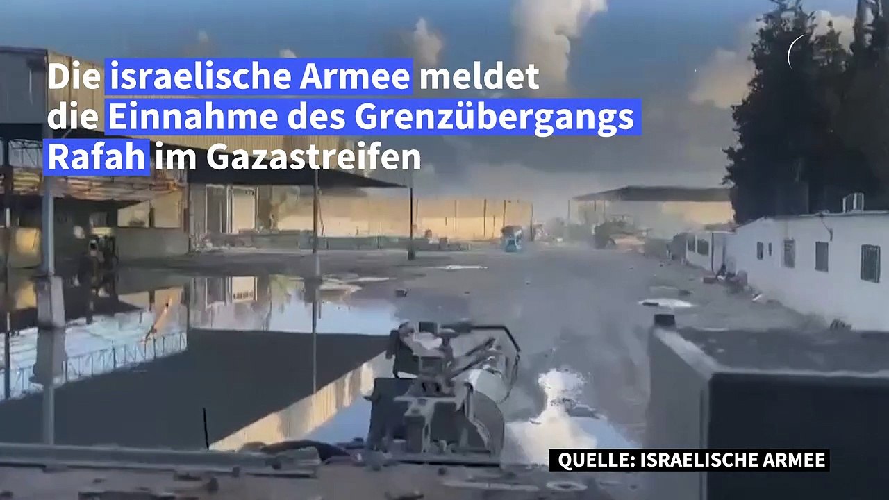Israels Armee meldet Einnahme von Grenzübergang Rafah