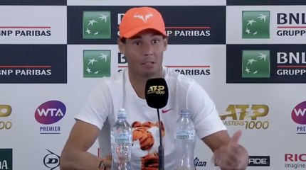 Tennis - Rome 2024 - Rafael Nadal : "We are in Rome... "