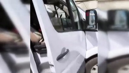 Bursa’da dolmuş şoförlerinin kavgası kamerada