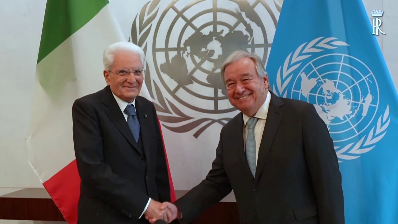 Mattarella "L'Italia ha fiducia nelle Nazioni Unite"