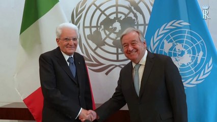 Mattarella "L'Italia ha fiducia nelle Nazioni Unite"