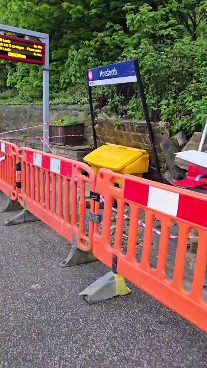 Flooding causes shocking damage to Horsforth train station