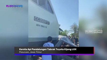 Kereta Api Pandalungan Tabrak Toyota Kijang LGX di Pasuruan, Ini Korban Jiwa dan Kerusakan yang Dialami dalam Peristiwa Itu