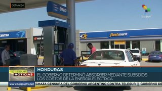 Gobierno hondureño ordenó otorgar subsidios energéticos.
