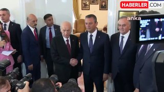 CHP Genel Başkanı Özgür Özel, MHP Genel Başkanı Devlet Bahçeli'yi TBMM'de ziyaret etti