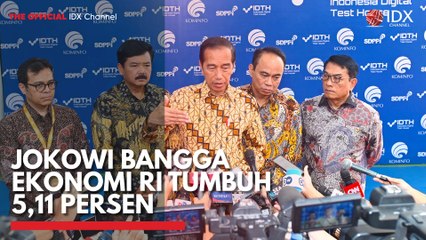 Jokowi Bangga Ekonomi RI Tumbuh 5,11 Persen