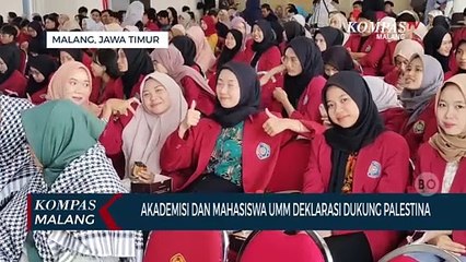 Kecam Agresi Israel, Sivitas Akademika dan Mahasiswa UMM Deklarasi Dukung Palestina