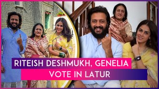 Lok Sabha Elections 2024: Riteish Deshmukh, Genelia D'Souza Cast Their Votes In Maharashtra's Latur