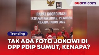DPD PDIP Sumut Copot Foto Jokowi di Ruang Rapat, Hanya Pasang Wajah Wapres Maruf
