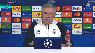 Ancelotti, en rueda de prensa previa a la vuelta de las semifinales de Champions League ante el Bayern Munich