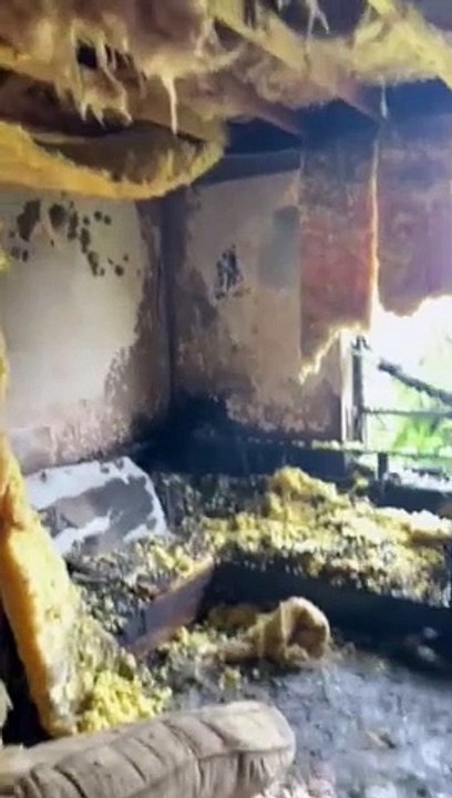Aftermath of flat fire on Aspen Place in New Milton 5th May 2024