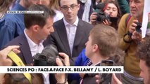 Mobilisations à Sciences Po Paris : vif échange entre François-Xavier Bellamy et Louis Boyard