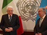 Mattarella al segretario ONU Guterres: 