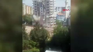 Diyarbakır'da 12 katlı bina çöktü