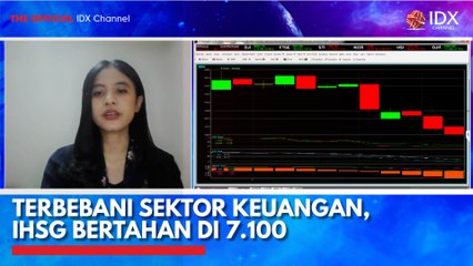 Terbebani Sektor Keuangan, IHSG Bertahan di 7.100