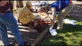 Idosa quebra o braço em acidente no Bairro Parque São Paulo