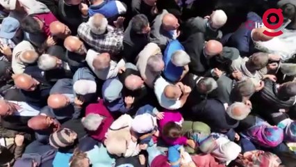 Ücretsiz olduğunu duyan koştu, dağıtım sırasında izdiham yaşandı