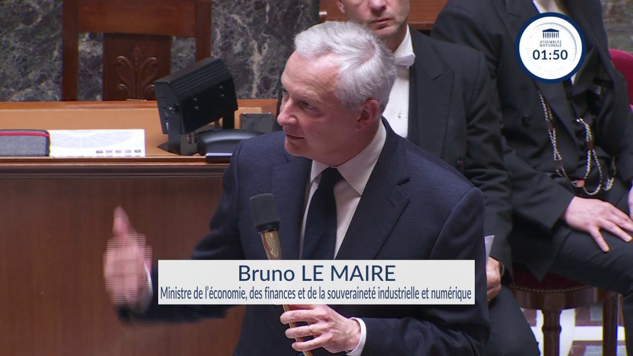 "Nous avons le taux d'emploi le plus élevé depuis 50 ans": Bruno Le Maire, ministre de l'économie, sur l'emploi au premier trimestre 2024