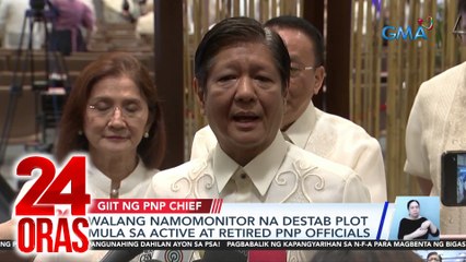 24 Oras Part 1: Umano'y destab plot vs PBBM; bistadong bogus real estate property; muling pagbebenta ng NFA rice sa palengke, atbp.