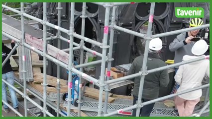 Dans les coulisses des travaux de rénovation de l'église Saint-Martin à Arlon