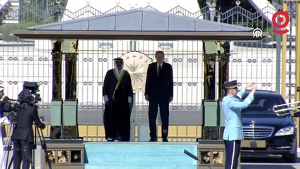 Cumhurbaşkanı Erdoğan, Kuveyt Emiri es-Sabah'ı resmi törenle karşıladı