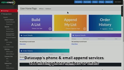 Datazapp _ 3¢ Phone, Cell, & Email Append Tutorial _ REI Skip Tracing