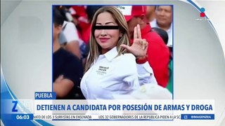 Detienen a candidata del PRI en Puebla por posesion de armas y droga
