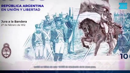 Salió a la calle el billete de 10.000