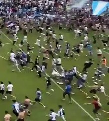 Şampiyonluk kutlamasında inanılmaz anlar!