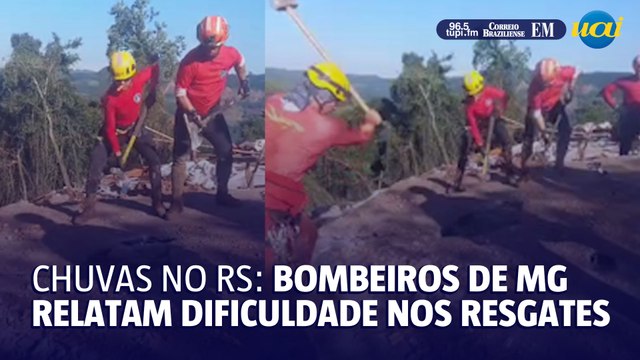 Bombeiros de MG relatam dificuldade em resgatar corpos soterrados no RS