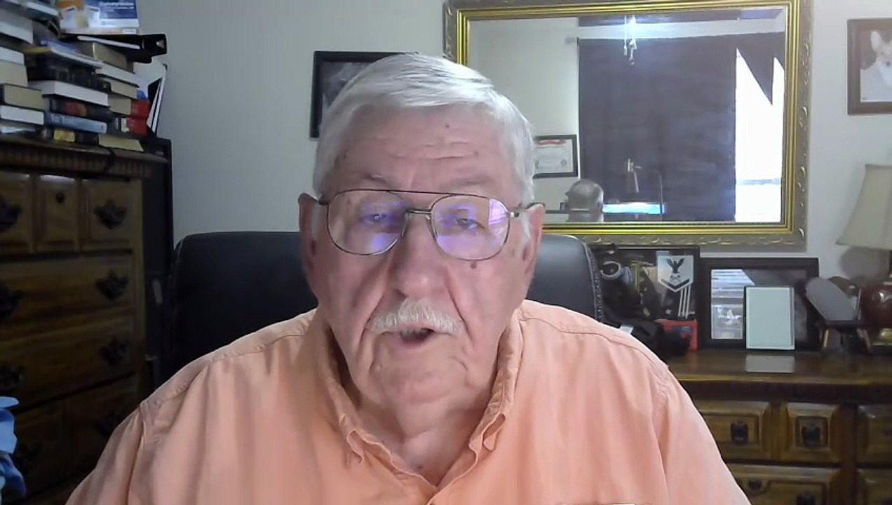 Jesus walks on water.