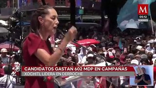 Candidaturas presidenciales gastan 602 mdp en dos meses de campaña, Xóchitl Gálvez encabeza la lista